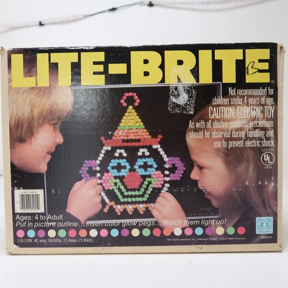 Vintage Milton Bradley 1986 Lite-Brite w/pegs sheets original box - Picture 11 of 11